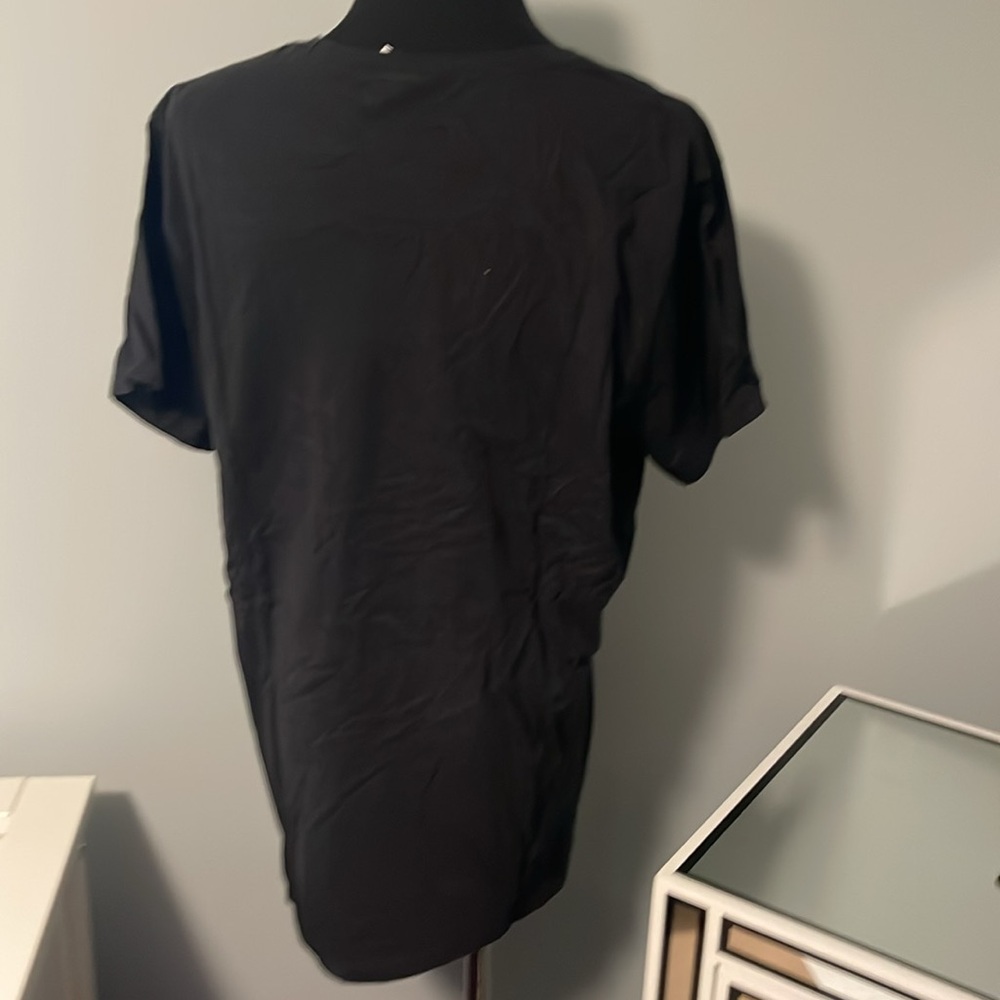 Black Graphic T-Shirt with Slogan I am with the squirrel ladies XL new - Picture 4 of 5